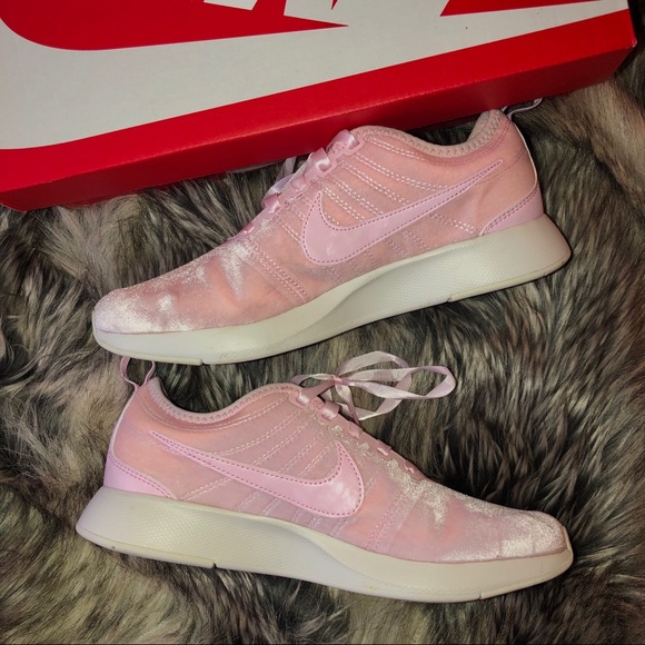 pink velvet nikes